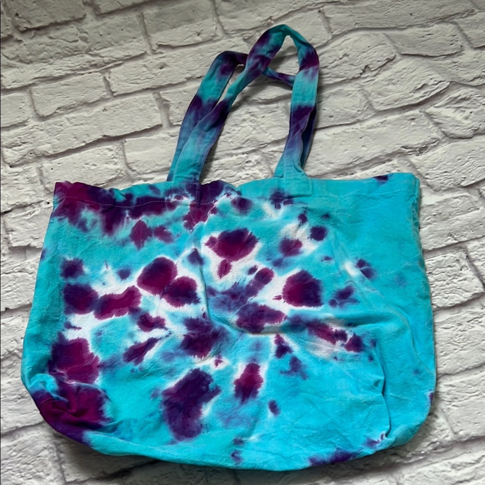 Tie-Dye Tote Bag - Blue and Purple